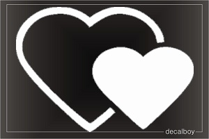 Hearts 76 Car Window Decal