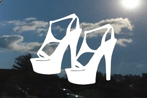 High Heel Shoes Car Decal