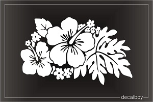 Hibiscus Flower 50 Window Decal