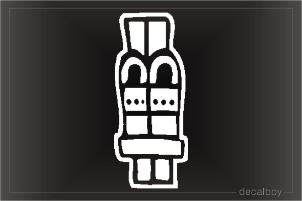 Aztec Acatl Reed Auto Decal