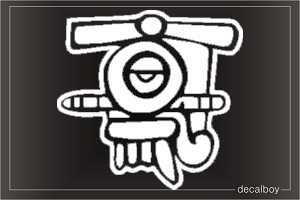 Aztec Quiauitl Rain Auto Decal