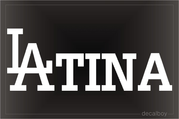 Latina Auto Decal