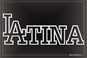 Latina 2 Auto Decal