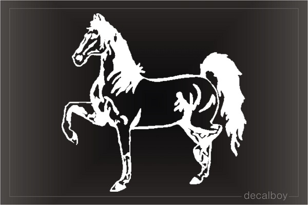 Horse Belgian Warmblood Car Window Decal