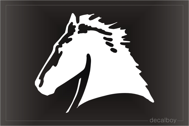 Horse Head 2077 Car Window Decal