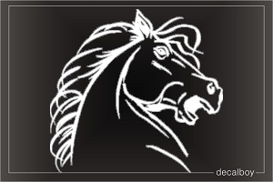 Horse Head 3093 Car Window Decal