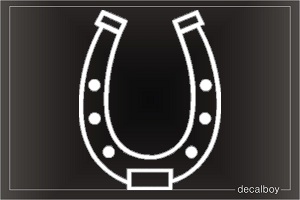 Horseshoe Car Window Decal