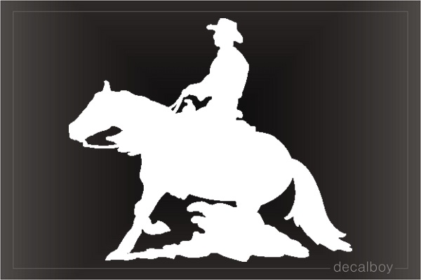 Horse Ride 55 Car Window Decal