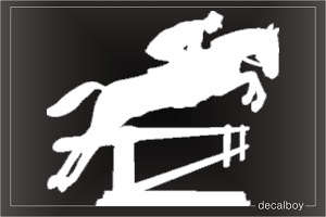 Horse Jump Car Window Decal