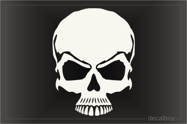 Human Skull Teeth Decal