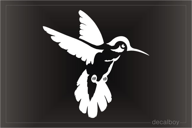 Hummingbird Flying Decal