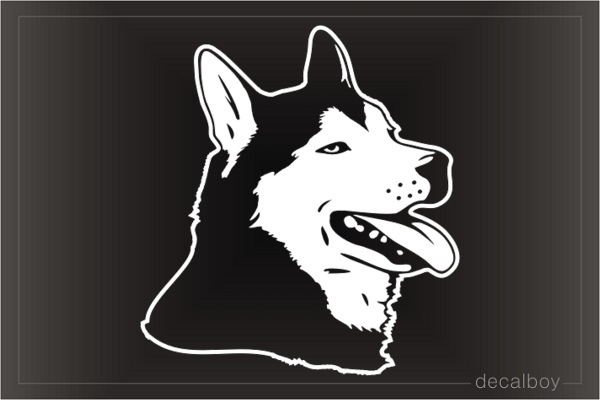 Husky Head Decal