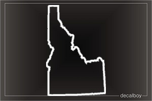 Idaho Map Car Decal