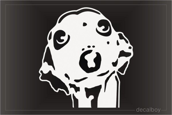 Italian Greyhound Face Decal