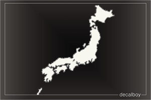 Japan Map Car Decal