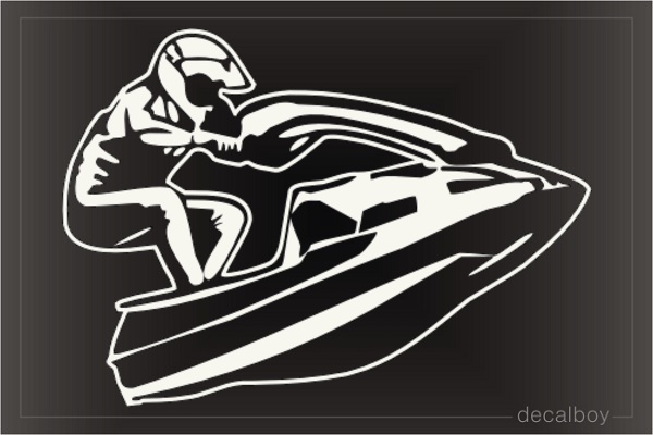 Jetski Wave Runner Window Decal