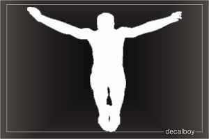 Springboard Diving 12 Window Decal