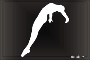 Springboard Diving 67 Window Decal