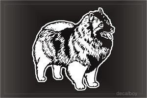 Keeshond Car Window Decal