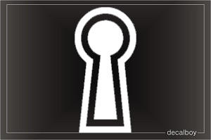 Key Hole Car Decal