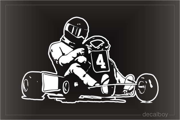 Karting Raceway Track Window Decal