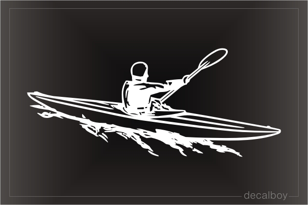 Kayaking Window Decal