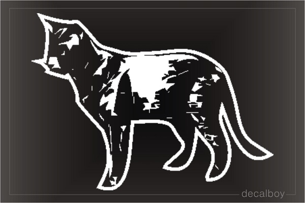 Kitten Maine Coon Window Decal