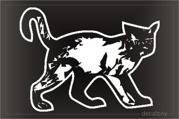 Kitten Manx Window Decal