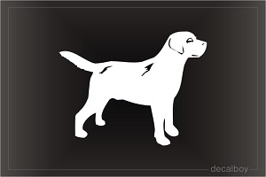 Labrador Golden Retriever Car Window Decal