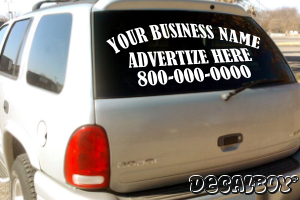 Windshield Lettering Vinyl Die-cut Decal