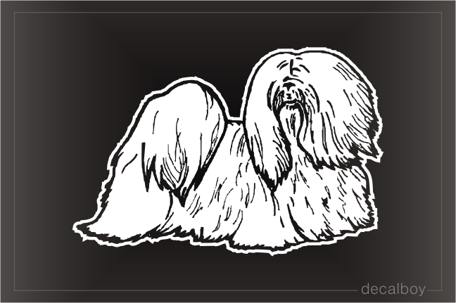 Lhasa Apso Car Window Decal