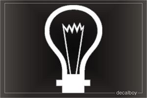 Light Bulb 2 Car Decal