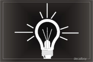 Light Bulb Car Decal