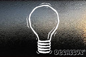 Light Bulb 3 Car Decal
