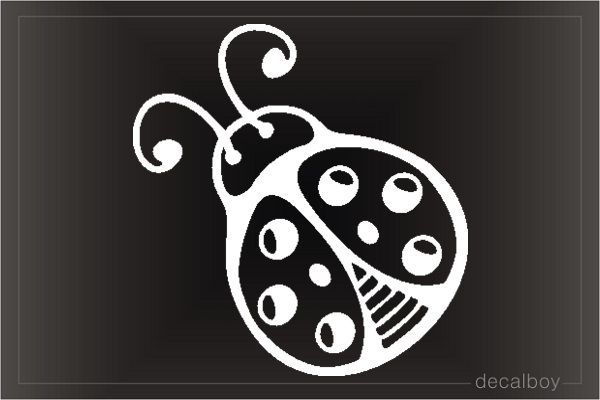 Ladybug Clipart Window Decal