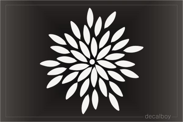 Leafy Flower Decal