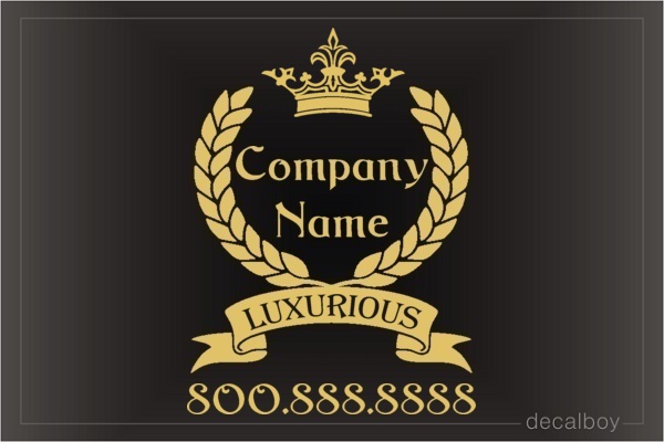 Limo Company Logo Decal