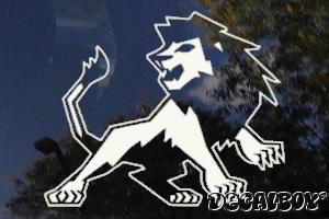 Lion Male Window Decal