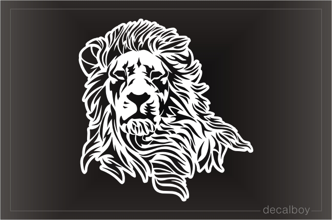 Lion Face Decal