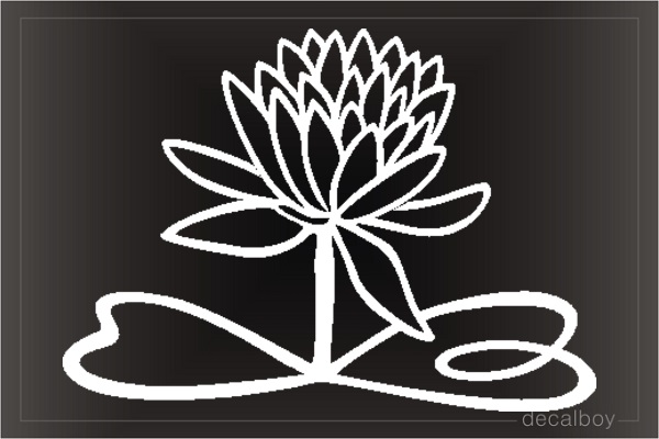 Lotus Window Decal