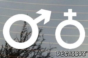 Man Woman Car Decal