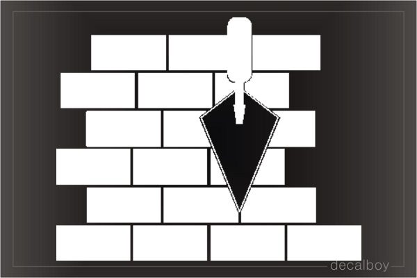 Brick Wall Masonry Car Decal