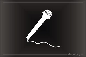 Microphone Car Decal