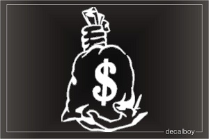 Money Bag Car Decal