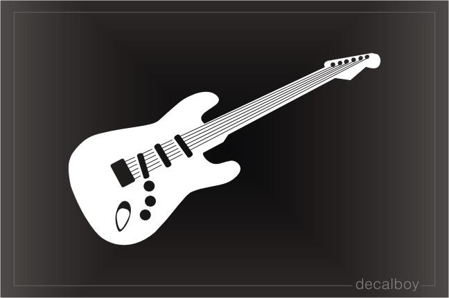 Guitar Electric Car Decal