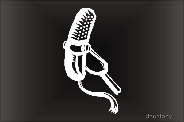 Vintage Microphone Car Decal