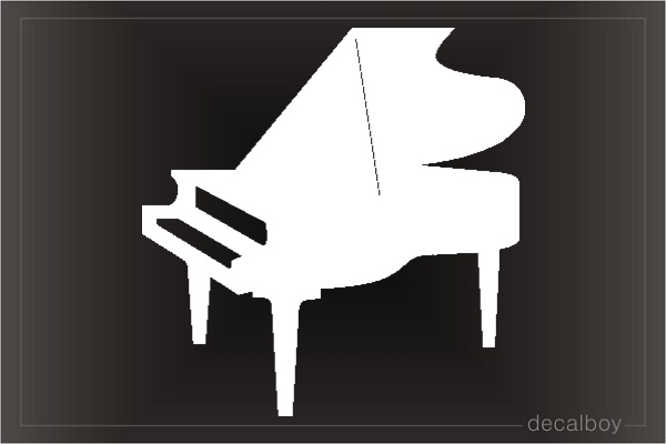 Piano Royal 3 Car Decal