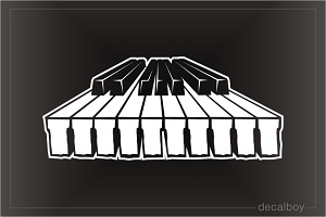 Piano Keyboard Car Decal