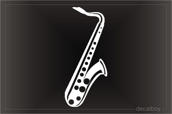 Saxaphone Car Decal