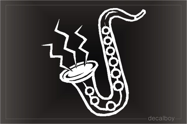 Alto Saxaphone Car Decal